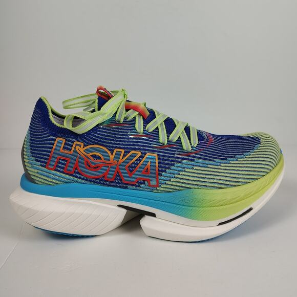 Hoka One One Cielo X1 Evening Sky/Lettuce athletic running shoes womens 10 - Picture 1 of 8